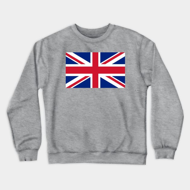 English Union Jack Flag Crewneck Sweatshirt by Sterling